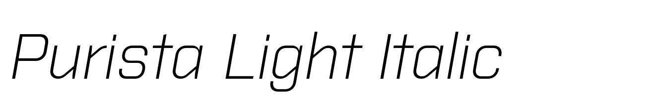 Purista Light Italic